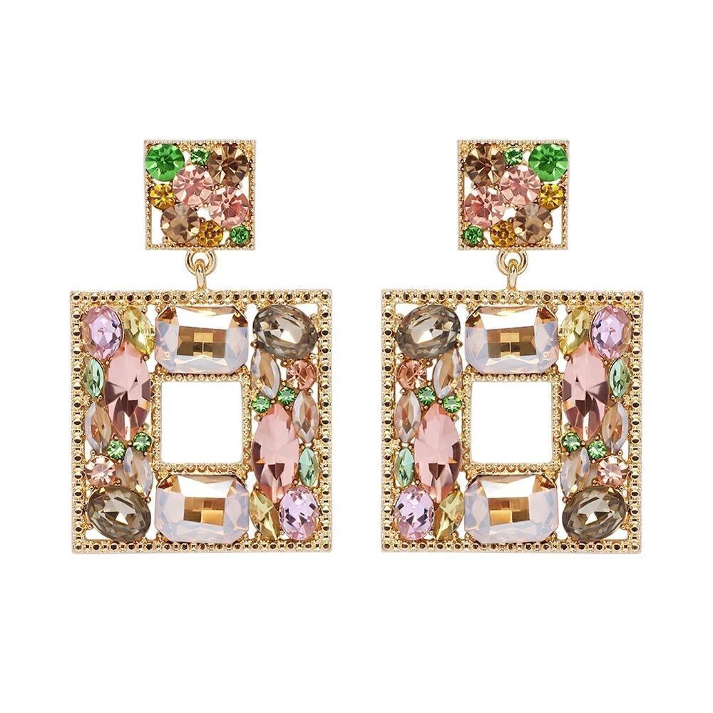 Crystal drop earrings N907